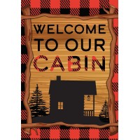 Welcome To Our Cabin Summer Garden Flag Camping 125 X 18 Briarwood Lane