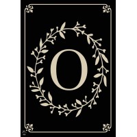 Briarwood Lane Classic Monogram Letter O Garden Flag Everyday 18 X 125