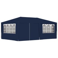 vidaXL Professional Party Tent with Side Walls 131x197 Blue 90 gm 48528