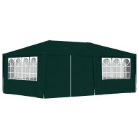 vidaXL Professional Party Tent with Side Walls 131x197 Green 90 gm 48538