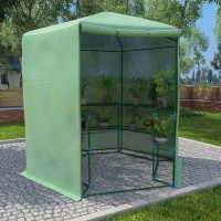 Vidaxl Greenhouse With Shelves Steel 89.4