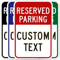 Reserved Parking Sign Custom Parking Signs For Business 12X18 Inches Rust Free 063 Aluminum Fade Resistant Made In Usa By