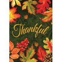 Thankful Leaves Autumn Fall Thanksgiving House Flag 40 X 28 Briarwood Lane