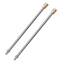 Xiny Tool Pressure Washer Extension Wand 17 Inch Stainless Steel With 14 Quick Connect Power Washer Lance 2 Pack