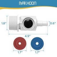 Makhoon 91009001 Uwf Connector Assembly Compatible With Polaris Zodiac 380 280 180 Pool Cleaner Replacement Universal Wall F