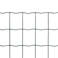 vidaXL Euro Fence Steel 82ft x 39ft Green 140592