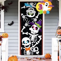 Joyin 3 Pcs 30 X72 Door Cover Covers Halloween Decorations Indoor Door Home Decor Haunted House Halloween Stickers Party Su