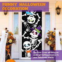 Joyin 3 Pcs 30 X72 Door Cover Covers Halloween Decorations Indoor Door Home Decor Haunted House Halloween Stickers Party Su