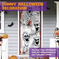 Joyin 30 X72 Door Cover Halloween Door Decor Decorations Indoor Creepy Haunted House Halloween Stickers Party Supplies Fav