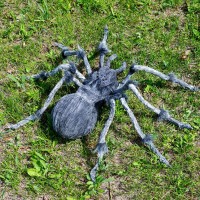 Joyin Halloween Outdoor Decorations Giant Spider 45 Large Spider Halloween Decor Outside Fake Spider For Haunted House Prop