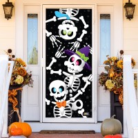 Joyin 30 X72 Door Cover Covers Halloween Decorations Indoor Door Home Decor Haunted House Halloween Stickers Party Supplies