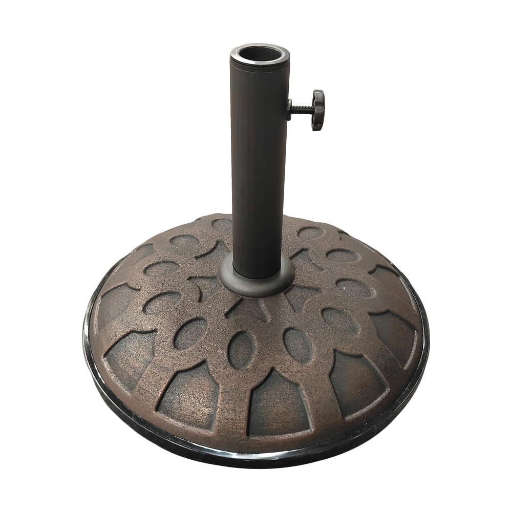 25Pound Resin Compound Umbrella Base Bronze