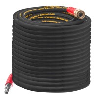 Hourleey 50Ft Pressure Washer Hose With 38 Inch Quick Connect High Tensile Wire Power Washer Hose 4000 Psi