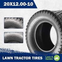 Maxauto Lawn & Garden Turf Tire 20X12-10 P332 Golf Cart Tire 4Pr Load Range B 2Pcs