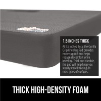 Gorilla Grip Extra Thick Kneeling Pad Supportive Soft Foam Cushioning For Knee Water Resistant Construction For Gardening Bat