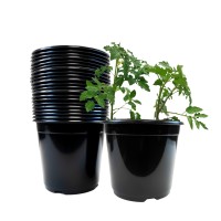 Viagrow Vhpp20024 Bpa Free Planter Nursery Pots 24 Pack 2 Gallon Black