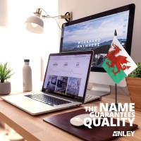 Anley Wales Deluxe Desk Flag Set 6 X 4 Inch Miniature Welsh Desktop Flag With 12 Solid Pole Vivid Color And Fade Resistant