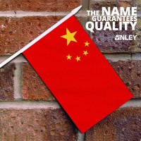 Anley China Mini Flag 12 Pack Hand Held Small Miniature Chinese Flags On Stick Fade Resistant Vivid Colors 5X8 Inch With