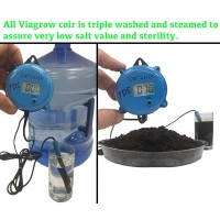 Viagrow Vccb650 Coco Coir 1 Pack Makes 2 Gallons 75 Liters 8 Quarts 650G Brick