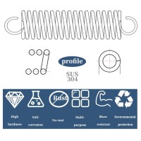 Longads 2Pack Premium Porch Swing Springs Silver