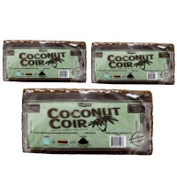 Viagrow Vccb6503 Coco Coir 3 Pack Makes 2 Gallons 75 Liters 8 Quarts 650G Brick