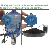 Viagrow Vccb6503 Coco Coir 3 Pack Makes 2 Gallons 75 Liters 8 Quarts 650G Brick