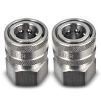 38 Quick Connect Fittings By Essential Washer Set Of 2 38 Inch Female Stainless Steel Pressure Washer Quick Connect Fittin