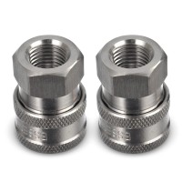 14 Quick Connect Fittings By Essential Washer Set Of 2 14 Inch Female Stainless Steel Pressure Washer Quick Connect Fittin