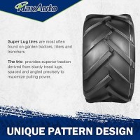 Maxauto 24X12-12 Lawn Mower Tires  24X12X12 Ag Tractor Tires 24-12-12 Super Lug Tires  2Pcs