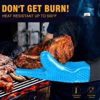 Walfos Grilling Gloves Heat Resistant Silicone Oven Mitt Premium Nonslip Silicone Internal Protective Cotton Layer Waterpro