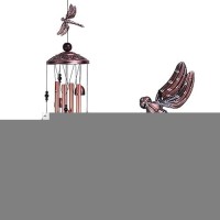 Dragonfly Wind Chimes Outdoor Decor With 4 Tubes 6 Bells 7 Dragonflies 36 Waterproof Mobile Romantic Wind Catcher Dragonfly