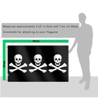 Pirate Christopher Condent Flag 3X5 Ft Large Moderateoutdoor Indoor Both Sides Heavy Duty100D Polyester Canvas Header And Dou