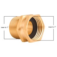 M Mingle Garden Hose Adapter 34 Inch Ght To 34 Inch Npt Brass Connector With Extra 8 Washers