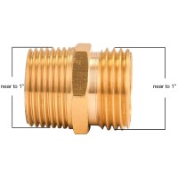 M Mingle Garden Hose Adapter 34 Inch Ght To 34 Inch Npt Brass Connector With Extra 8 Washers