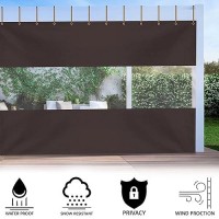 Covers All Outdoor Clear Panel Curtain 12 Oz Vinyl Outdor Curtains For Patio Waterproof Weather Resistant Tarp With Brass