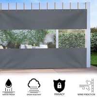 Covers All Outdoor Clear Panel Curtain 12 Oz Vinyl Outdor Curtains For Patio Waterproof Weather Resistant Tarp With Brass