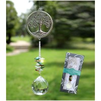 Rosleanny Crystal Garden Suncatcher Hanging Crystals Ornament For Window Rainbow Maker Prisms Home Decor Gift Boxed Sun Catcher