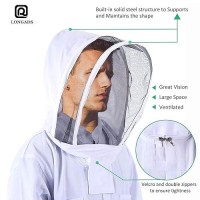 Professional Bee Suit For Men Women  Beekeeping Suit Beekeeper Suit With Glove &Ventilated Hood  Multi-Size Bee Outfit For Backyard And Bee Keeper