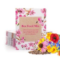 Bentley Seed Flower Mix - Pollinator Seed Mix With 5 Wildflower Seed Packets - Non-Gmo Pollinator Seeds - Eco-Friendly Flower Seeds Packets For Party  Celebration  And Gifts - Pollinator Mix