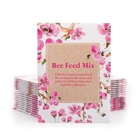 Bentley Seed Flower Mix - Pollinator Seed Mix With 5 Wildflower Seed Packets - Non-Gmo Pollinator Seeds - Eco-Friendly Flower Seeds Packets For Party  Celebration  And Gifts - Pollinator Mix