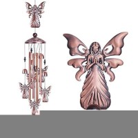 36 Garden Angel Wind Chimes Outdoor Indoor Decor With 4 Aluminum Tubes 6 Bells 7 Angels Mobile Romantic Wind Catcher Angel Wi