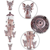 36 Garden Angel Wind Chimes Outdoor Indoor Decor With 4 Aluminum Tubes 6 Bells 7 Angels Mobile Romantic Wind Catcher Angel Wi