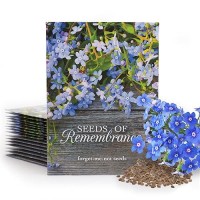 Bentley Seed Co Seeds Of Remembrance Pre Filled Nongmo Noncoated Forget Me Not Seeds Packets Perfect Memorial Service