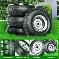 4103504 Tire And Wheel Flat Free 10 Inch Solid Rubber Tire With 58 Axle Bore Hole And Double Sealed Bearings For Dolly