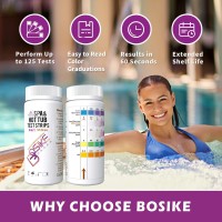 Bosike 6 In 1 Water Hot Tub Swimming Pool Spa Test Strips Kit 125 Strips Water Tester Strips For Total Hardness Free Chl