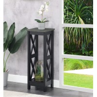 Convenience Concepts Oxford Plant Stand Tall Cement Black