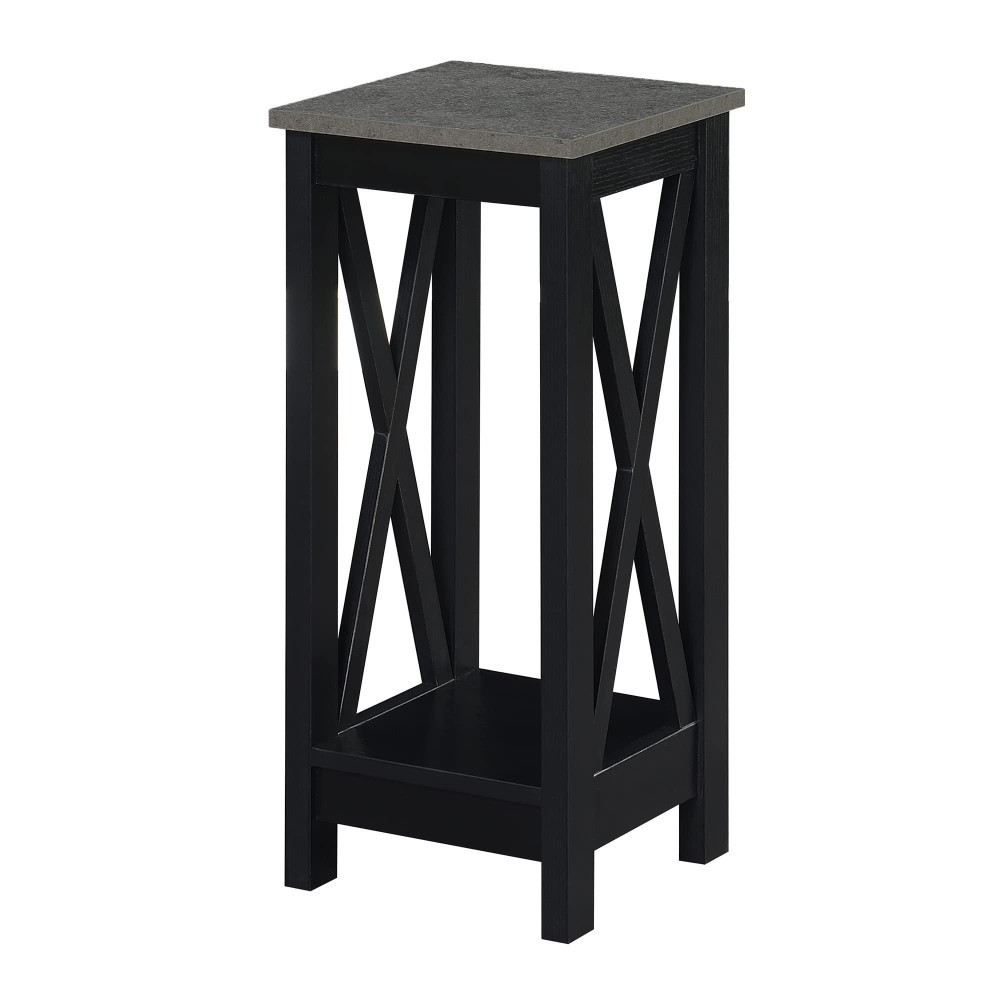 Convenience Concepts Oxford Plant Stand Cement Black