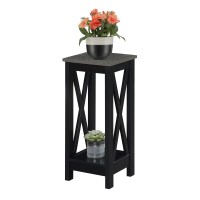 Convenience Concepts Oxford Plant Stand Cement Black