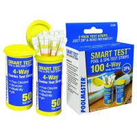 Poolmaster 22200 Smart 4Way Swimming Pool And Spa Water Chemistry Test Strips 100 Count 2 Pack Made In The Usa Yellow