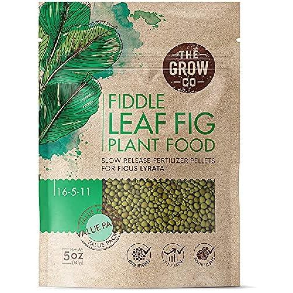 Fiddle Leaf Fig Tree Plant Food Slow Release Fertilizer Pellets For Potted Figs Steady Nutrients To Grow Healthy Indoor And